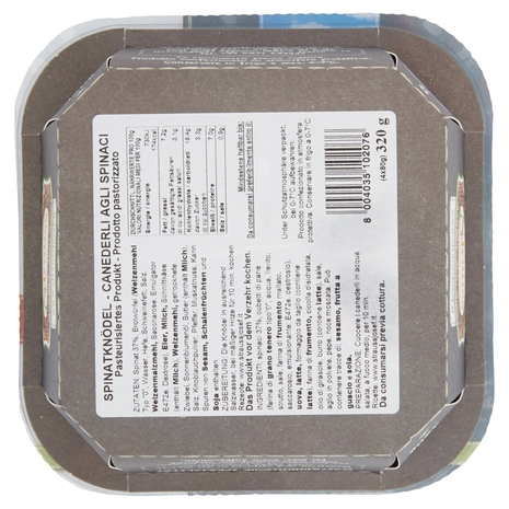 Strauss Canederli agli Spinaci 4 x 80 g